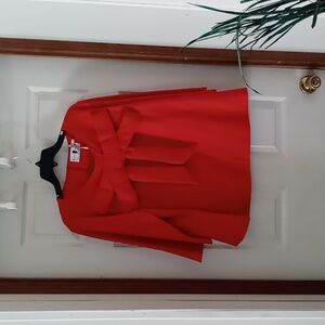Dainty Jewells Red Bow Top XXXL